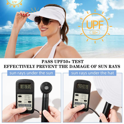 🏖️ UPF 50+ Sun Visor Hat for Women | 💖 Buy 2 Get 1 FREE