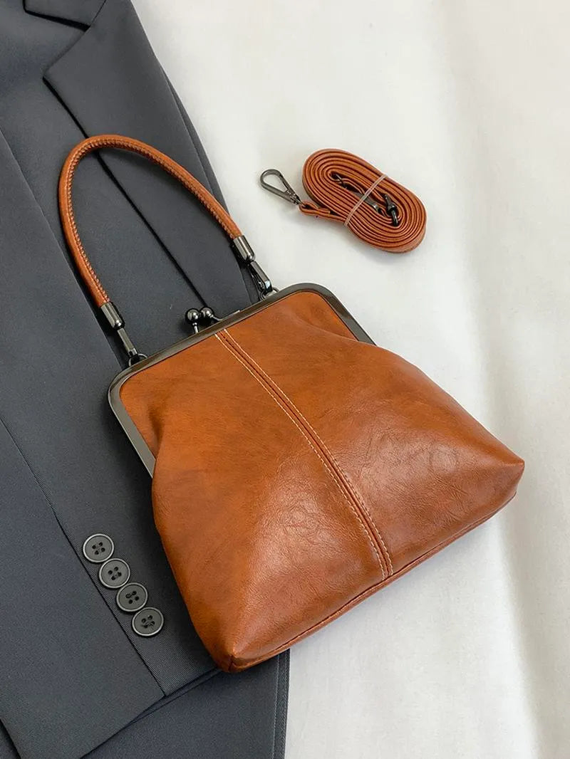 Vintage British style high-quality handbag 👝Retro style crossbody bag