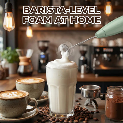 ☕ Portable Electric Frother – Rich Creamy Foam Anytime