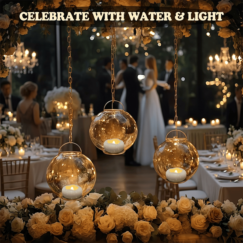 🔥HOT SALE🔥🕯️Water-Activated Flameless Floating LED Candles – Romantic Waterproof Glow for Any Occasion
