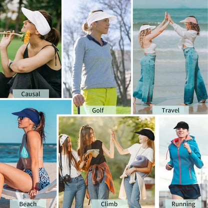 🏖️ UPF 50+ Sun Visor Hat for Women | 💖 Buy 2 Get 1 FREE