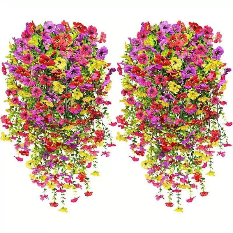 🌷Outdoor cascading daisy and eucalyptus flowers – UV resistant