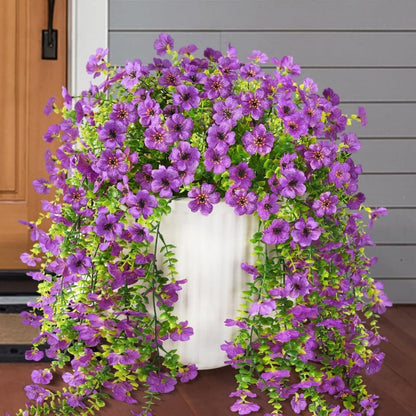 🌷Outdoor cascading daisy and eucalyptus flowers – UV resistant