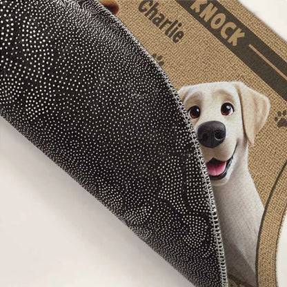 🔥Custom Home Decor Decorative Mat - Personalized Birthday Gifts For Dog Cat Lovers, Dog Dad And Mom, Cat Owners - Paws Before People In This Happy Home🥳Buy 2 Get 10% OFF