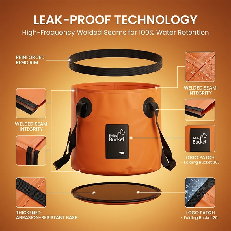 Portable Folding Water Storage Bucket