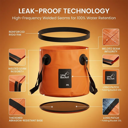Portable Folding Water Storage Bucket