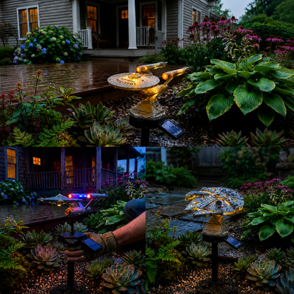 🌌 TODAY ONLY—🔥 Now Only 48% of the Original Price| Sci-Fi Starship Solar Garden Light