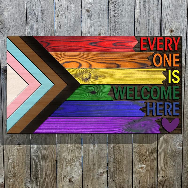 🌈❤️ Welcome everyone here, metal plaque