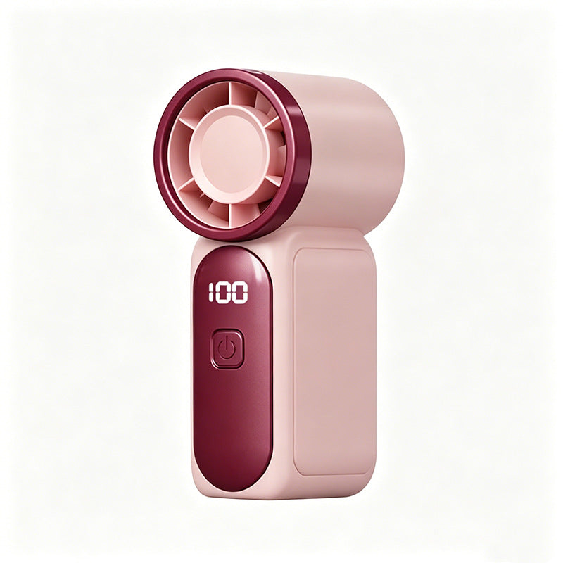 ✨ Mini Pocket Fan with LED Screen – Powerful Portable Cooling