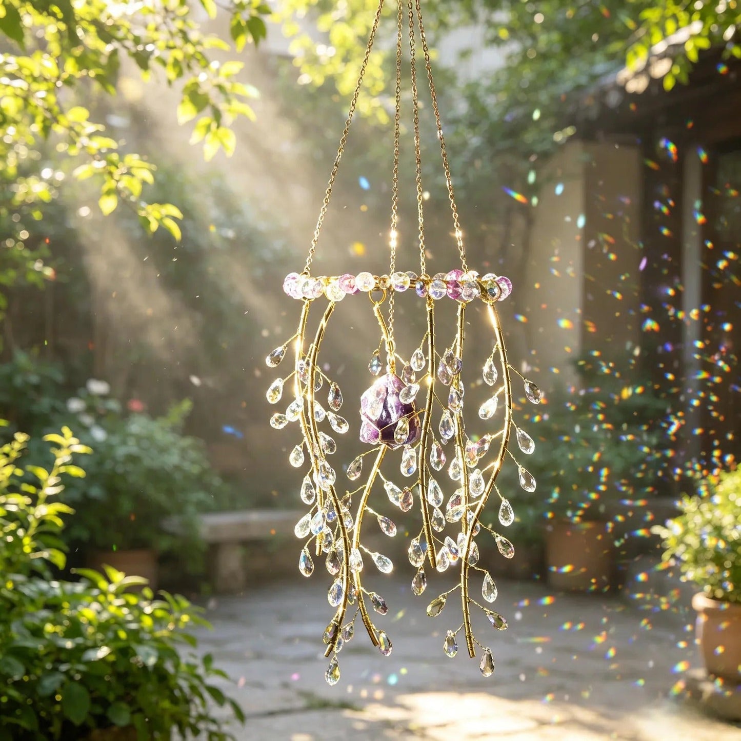 Handmade Willow Tree Crystal Prism Rainbow Maker -- 75% OFF NOW