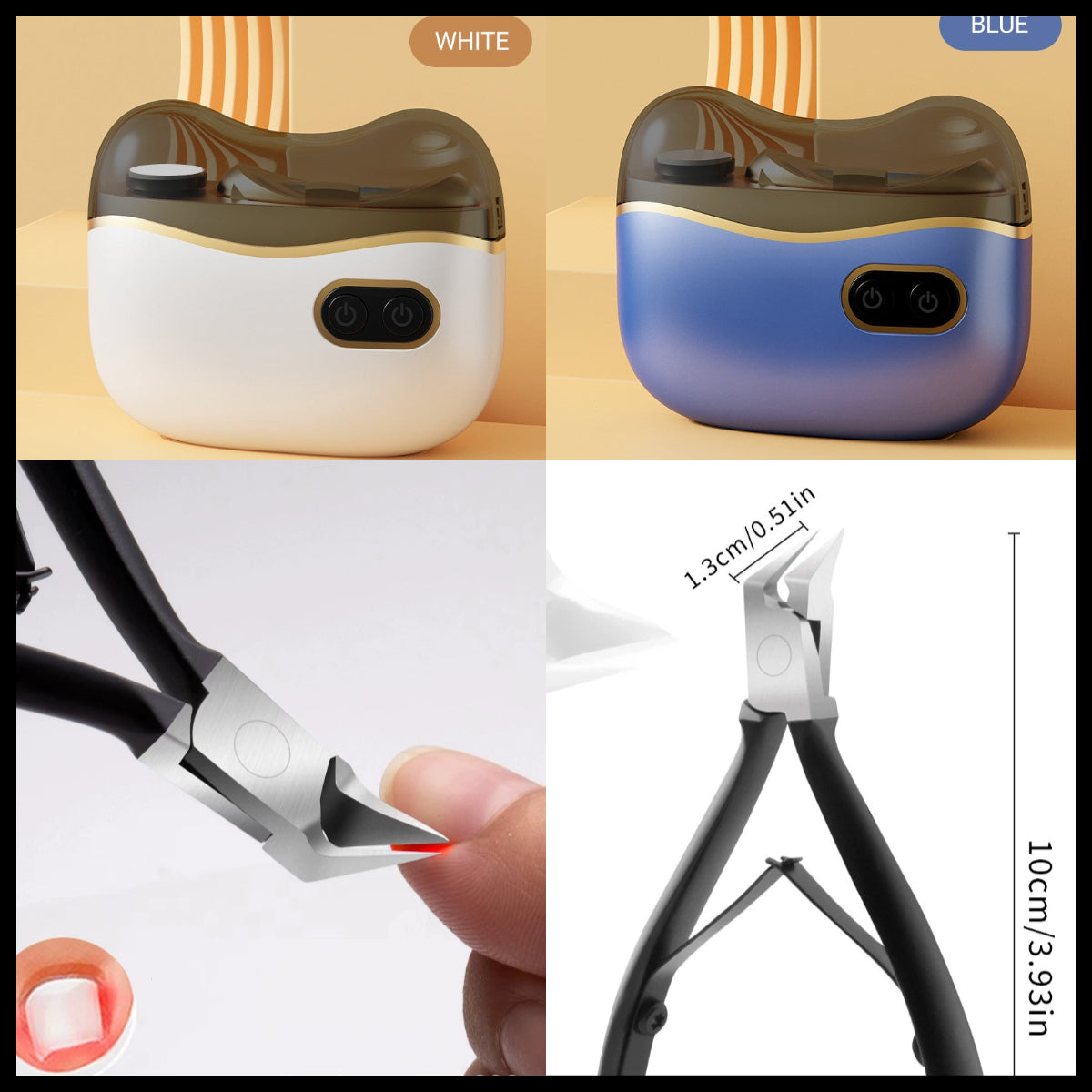 👍2-in-1 Electric Nail Clippers and Polisher🎁 Perfect for All Ages 👵👶