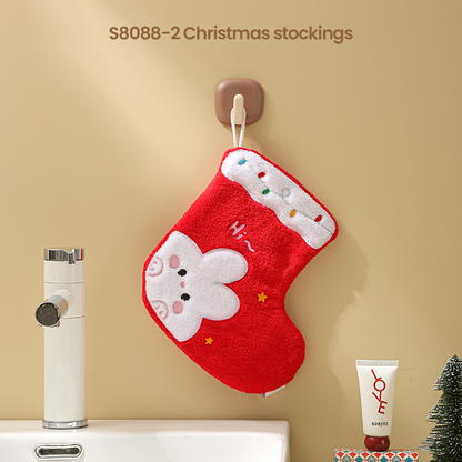 🧼✨ Thick Hanging Cartoon Coral Fleece Hand Towel | Save 60% Today Only