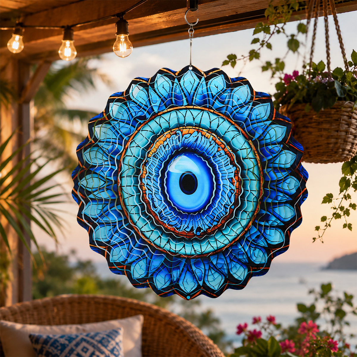 ✨3D Rotating Wind Spinner🏡Metal Garden Hanging Decor for Patio & Yard