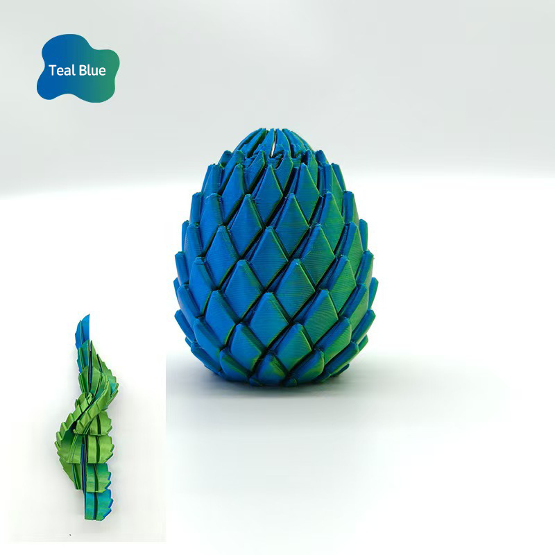 🎁3D-printed dragon egg🦖 = the ultimate stress reliever: just give it a twist, and your stress melts away 🔄