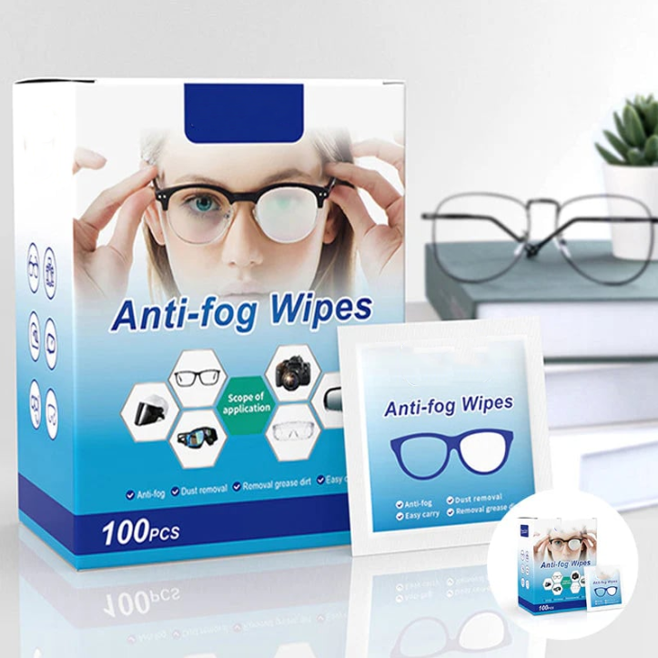 🔥Anti-Fog Lens Wipes(100 Pcs)