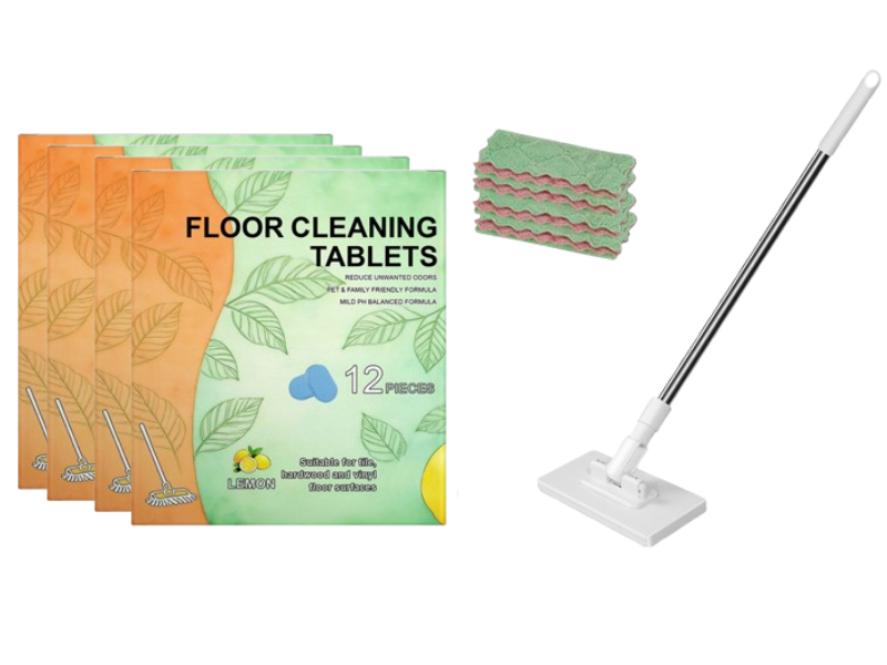 🧼 Multi-Surface Floor Cleaning Tablets | Easy cleaning for tile, wood and laminate floors - eco-friendly formula 🌿