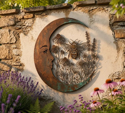 ✨✨Last Day 50% OFF✨🌜️Crescent Moon Bee Wall Decor🐝