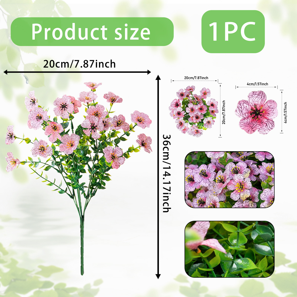 🎁 Last Day Sale - 50% Off 🔥Outdoor/Indoor UV Resistant & Waterproof Artificial Flower Decor🌱