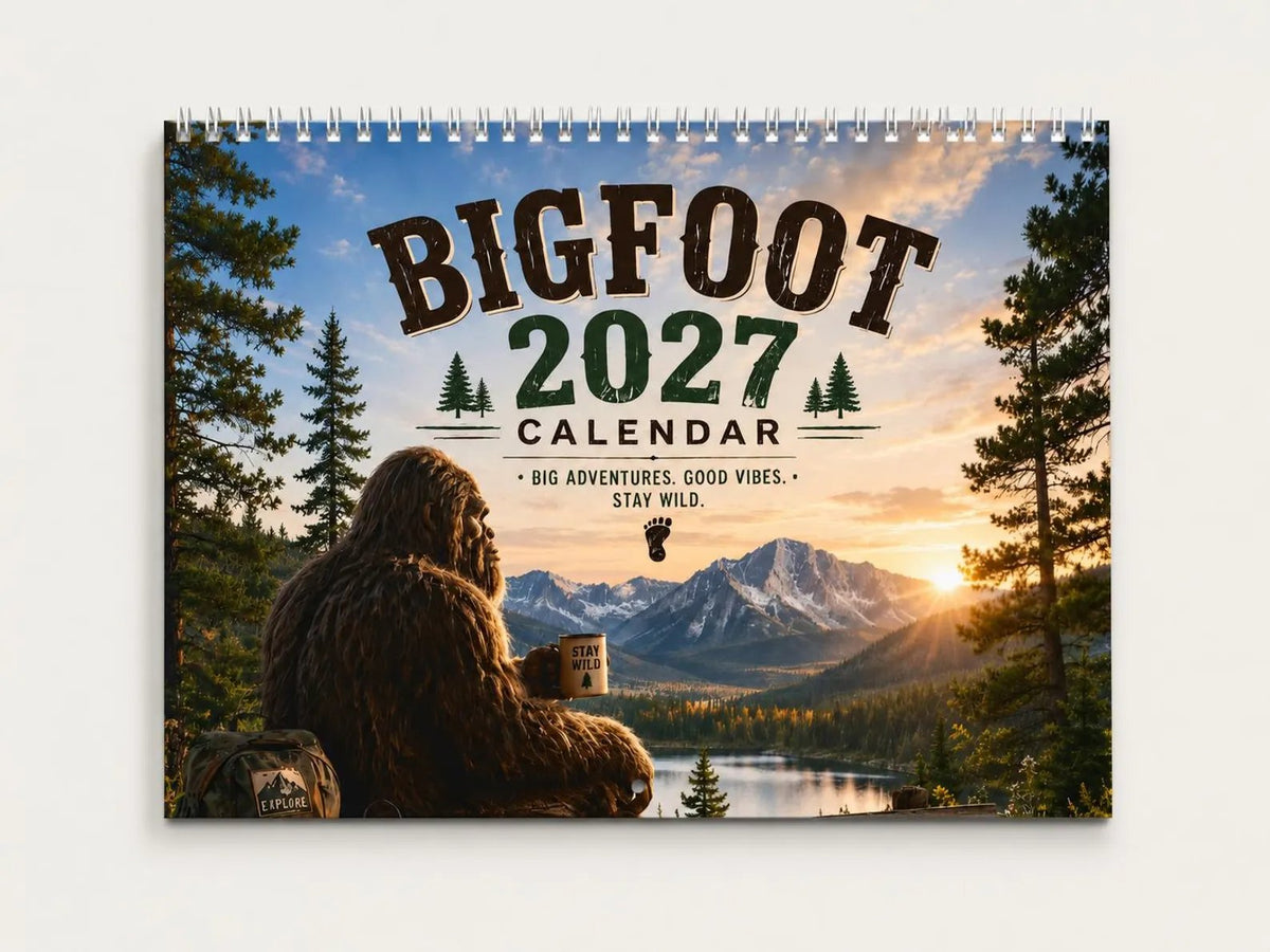 🦶Bigfoot 2027 Calendar - Funny Sasquatch Wall Calendar