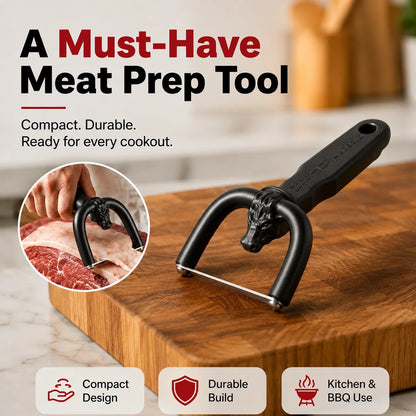 🥩 Handheld Fat Trimmer for Beef & Pork BBQ Prep