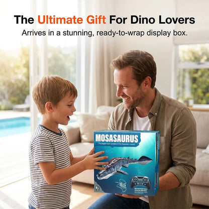 🦕2.4G RC Mosasaurus 🏊 Realistic Swimming Dinosaur Toy