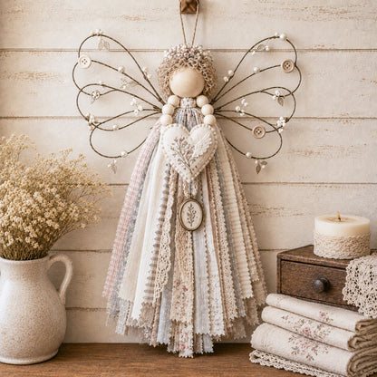 🪽 Angel Fabric Hanging DIY Kit - Stitch a Little Blessing That Stays Forever