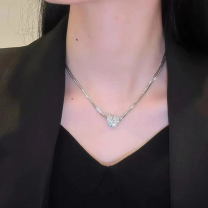 Magnetic Love Patchwork Necklace – Hypoallergenic Copper Chain, Silver or Gold, 3 Lengths