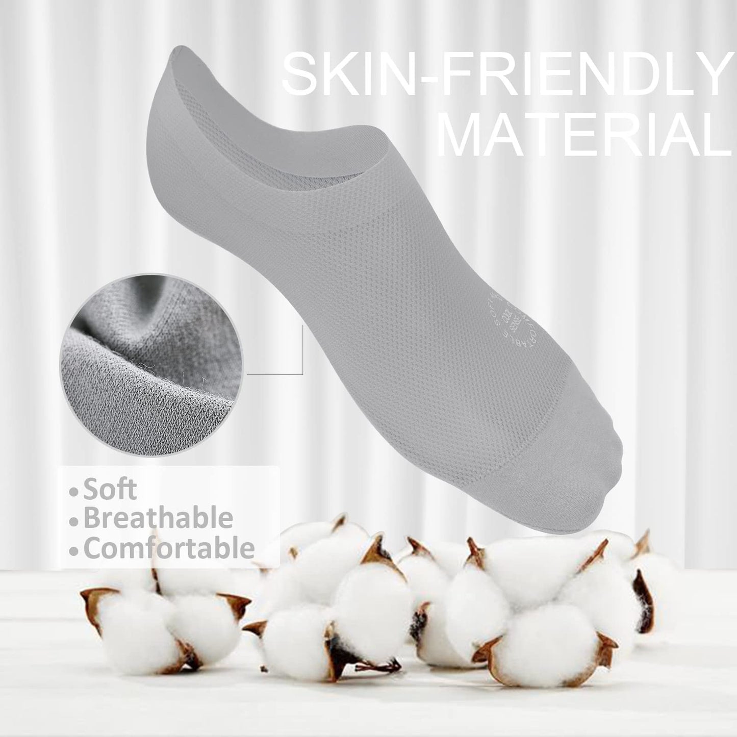 🔥Best-Selling Unisex Ultra-Thin Non-Slip No-Show Socks
