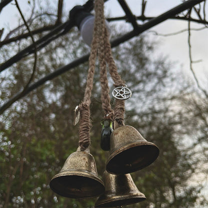 🥳Bronze Witches Bells, Door Protection Charm, Wicca Decor🔥BUY 2 Get 10% OFF