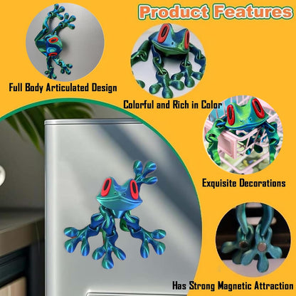 🐸 Movable magnetic frog refrigerator magnet