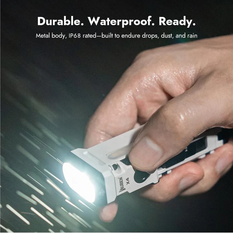 LED work light with 180° rotating head