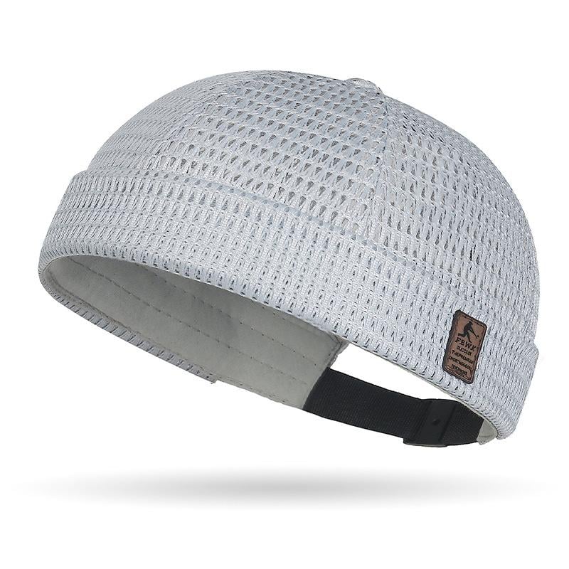 🏆Limited Time Sale 49% OFF🧢Men's Breathable Brimless Docker Hat – Lightweight Mesh Skull Cap for Summer Outdoor Wear
