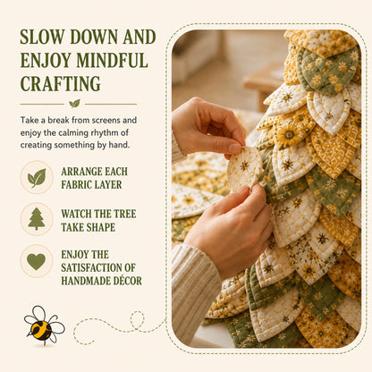 🔥LAST DAY 50% OFF -🌻Sunflower Bee Garden Tree DIY Kit-Handmade Fabric Tabletop Tree Decor