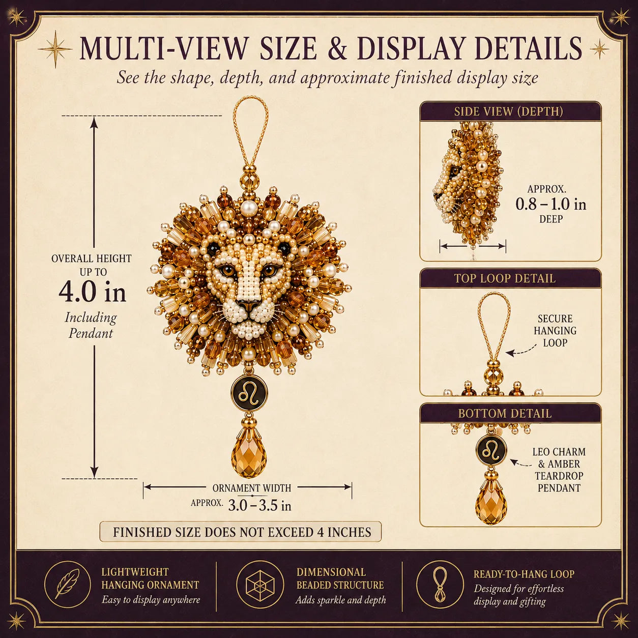 ✨ Zodiac Blessing Beaded Ornament DIY Kit