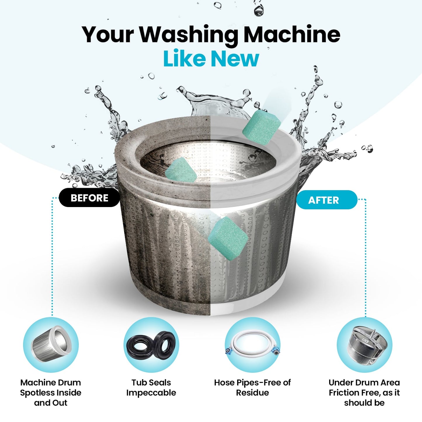 🔥Uproot Washing Machine Cleaner