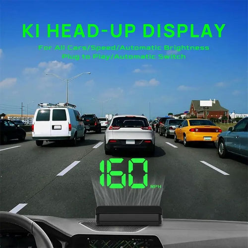 GPS Head-Up Display for Cars – Digital MPH Speedometer with HUD Projection