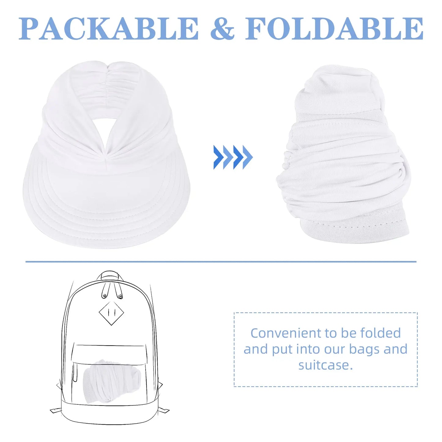 🏖️ UPF 50+ Sun Visor Hat for Women | 💖 Buy 2 Get 1 FREE
