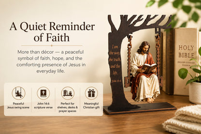 ⏰Last day Promotion 🔥- ✝️📚Christian Jesus Swing Ornament