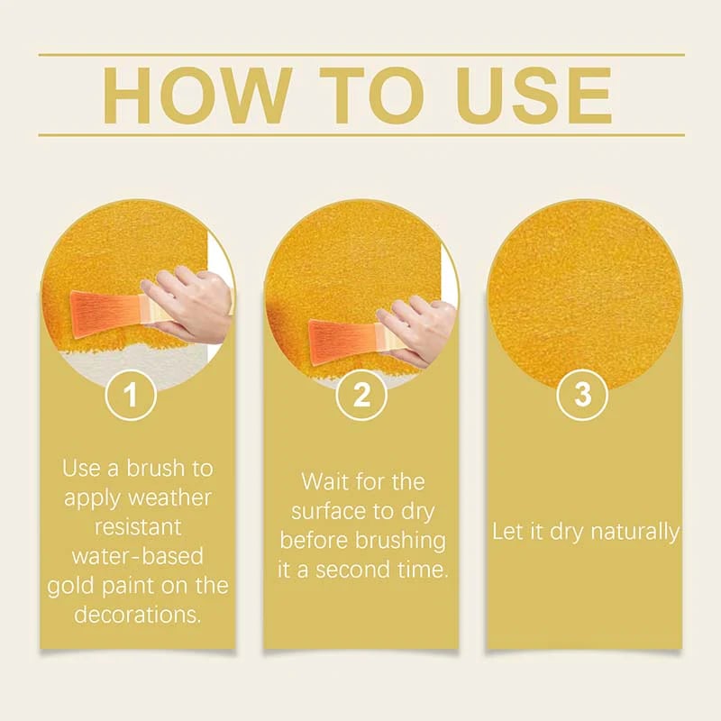 🎨🏡Water-Based Weather-Resistant Gold Paint 🔥Buy 2 Get 1 Free