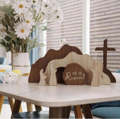 Jesus Nativity and Resurrection Statue Set - Christian Catholic Religious Gifts