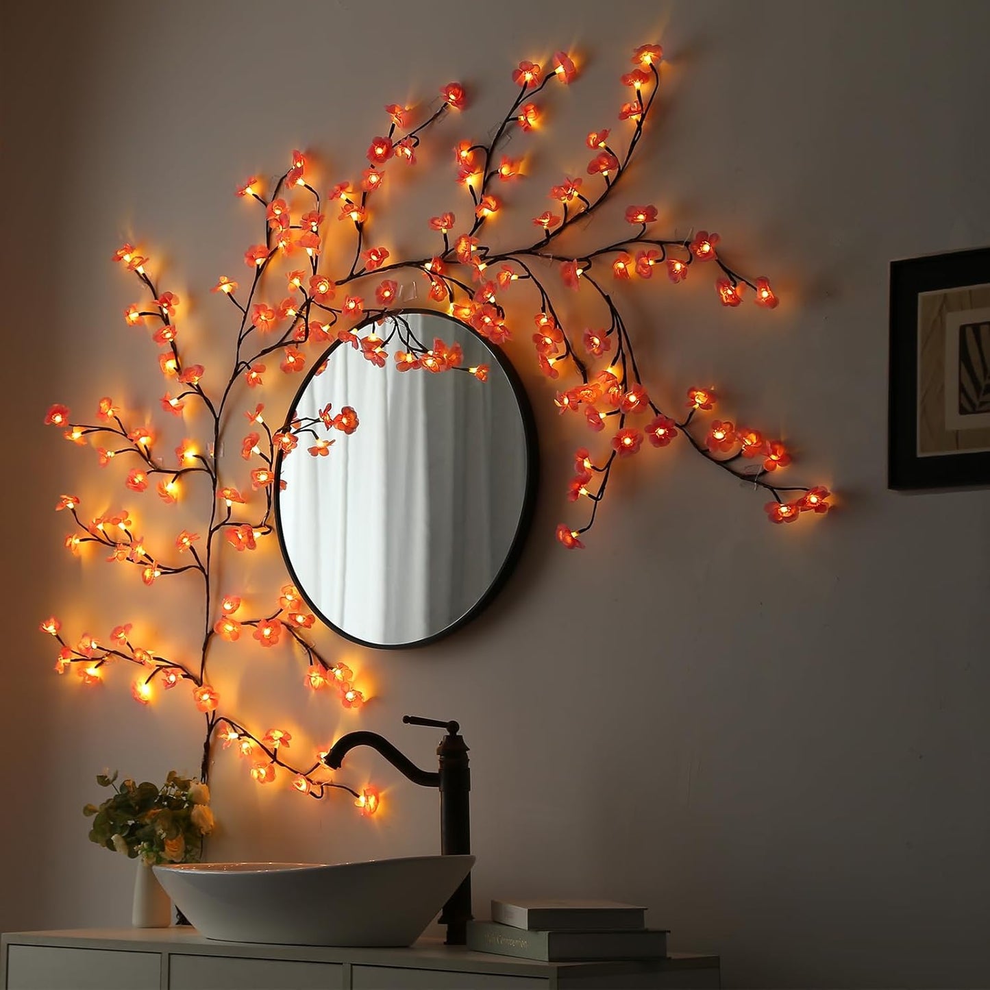 Remote control japanese sakura cherry blossom branch light🌸