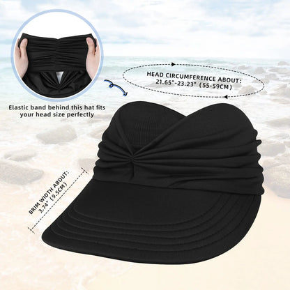 🏖️ UPF 50+ Sun Visor Hat for Women | 💖 Buy 2 Get 1 FREE