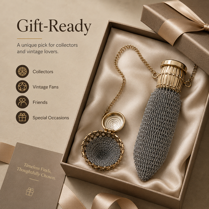 Vintage-Inspired Metal Mesh Coin Purse – Expandable Stainless Steel Pocket Wallet & Collectible Gift