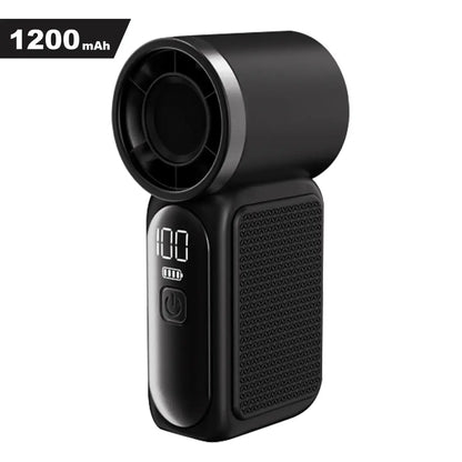 ✨ Mini Pocket Fan with LED Screen – Powerful Portable Cooling
