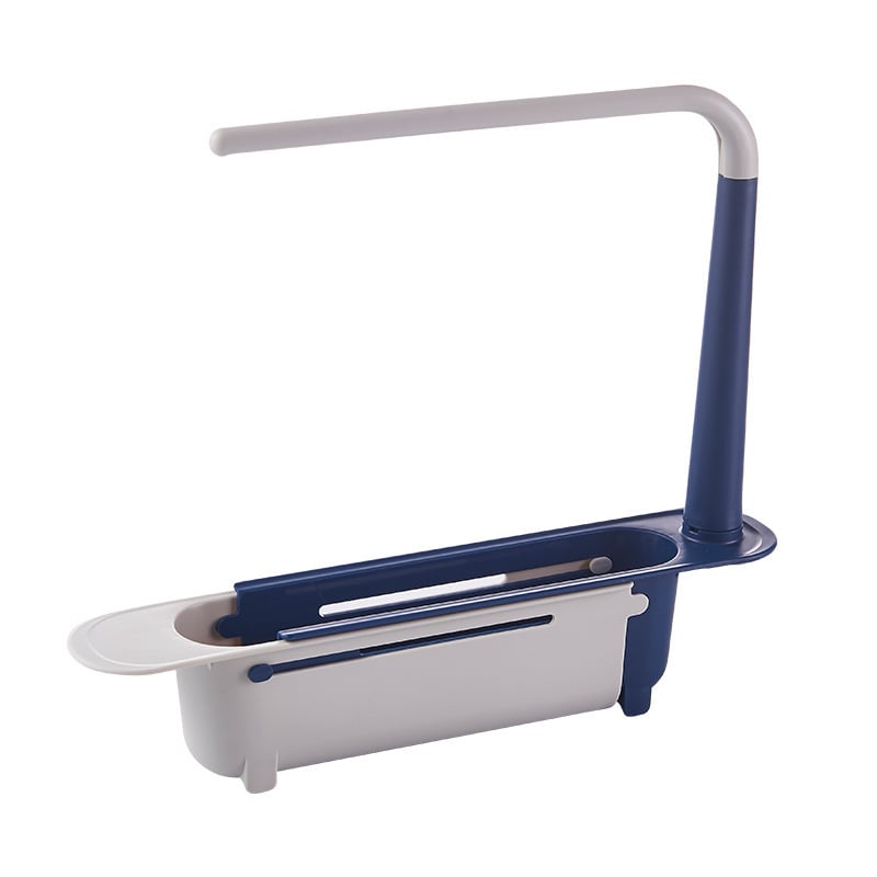 1PCS Retractable Sink Shelf — Adjustable-Length Sink Organizer & Expandable Kitchen Towel Rack