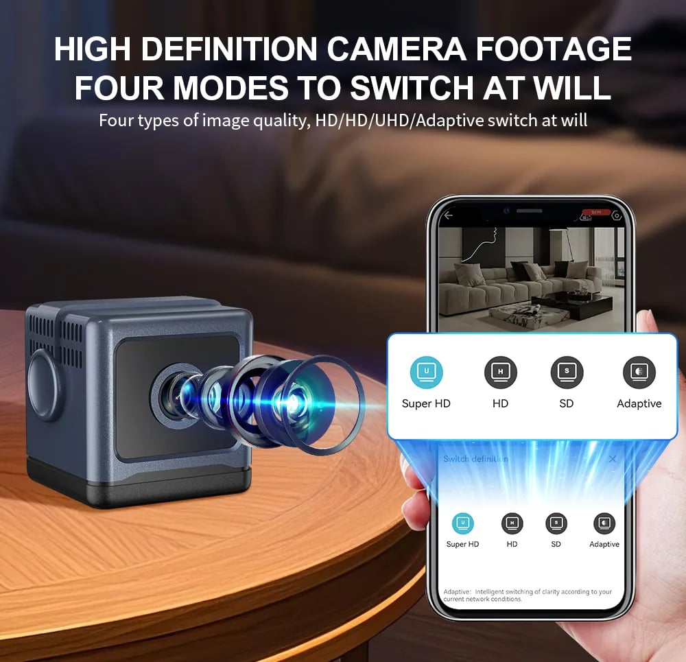 W03 Smart WiFi Security Camera – 1080P HD, Night Vision, Low Power