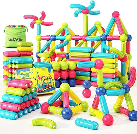 🏆Flash Sale⚡Magnetic Tiles Building Blocks for Toddlers 3-5 - STEM Educational Toys