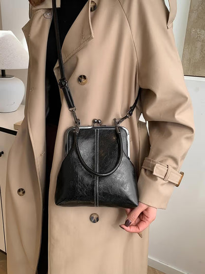 Vintage British style high-quality handbag 👝Retro style crossbody bag