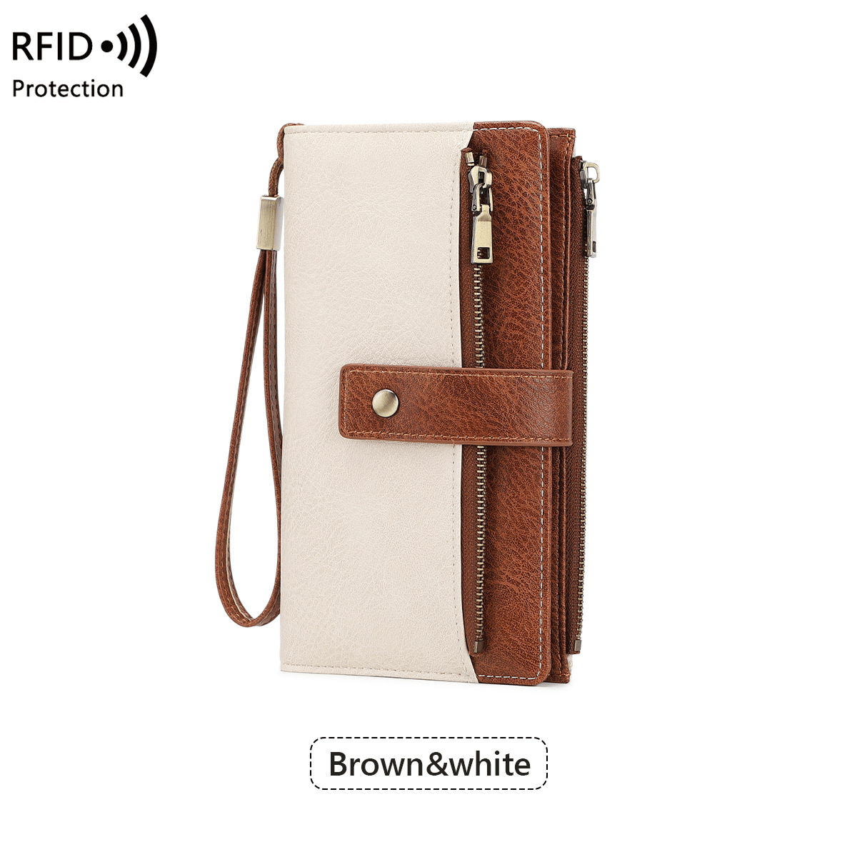 Women's RFID Leather Long Wallet - Stylish Clutch👛