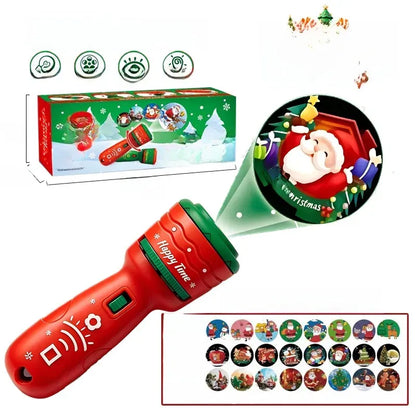 🔥HOT SALE 49% OFF -🎃👻Kids Halloween Christmas Projection Flashlight Toy – Create Magical Bedtime Stories With 24 Festive Light Slides